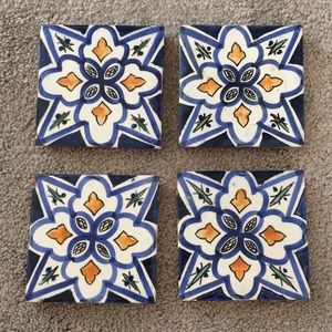 World Market || Tile Coasters || Set of 4